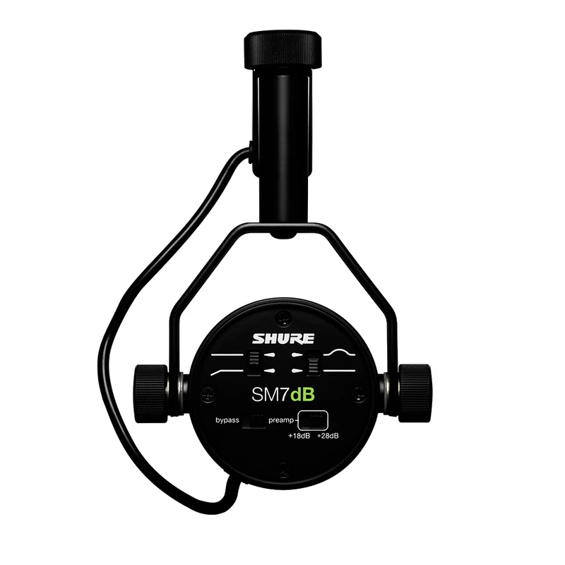 Microphone de captage vocal dynamique avec préamplificateur intégré SM7dB