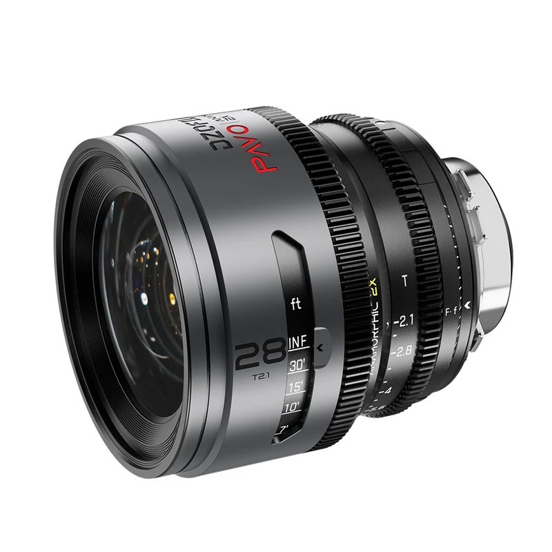 Pavo 28mm T2.1 2X Anamorphique PL/EF (Revêtement Neutre)