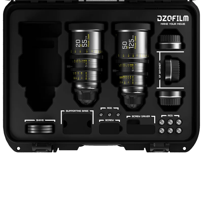 Ensemble Pictor 20-55mm/50-125mm T2.8 PL/EF (Noir)