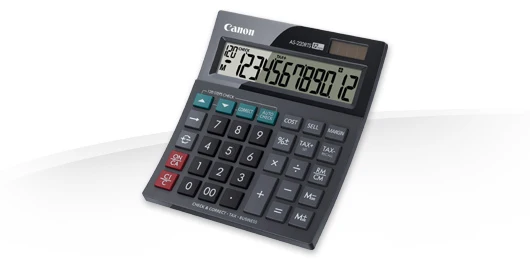 Canon AS-220RTS calculatrice Bureau Calculatrice à écran Noir