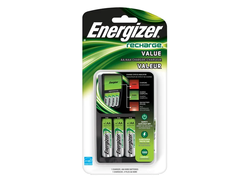 Chargeur AA/AAA avec 4 Piles AA