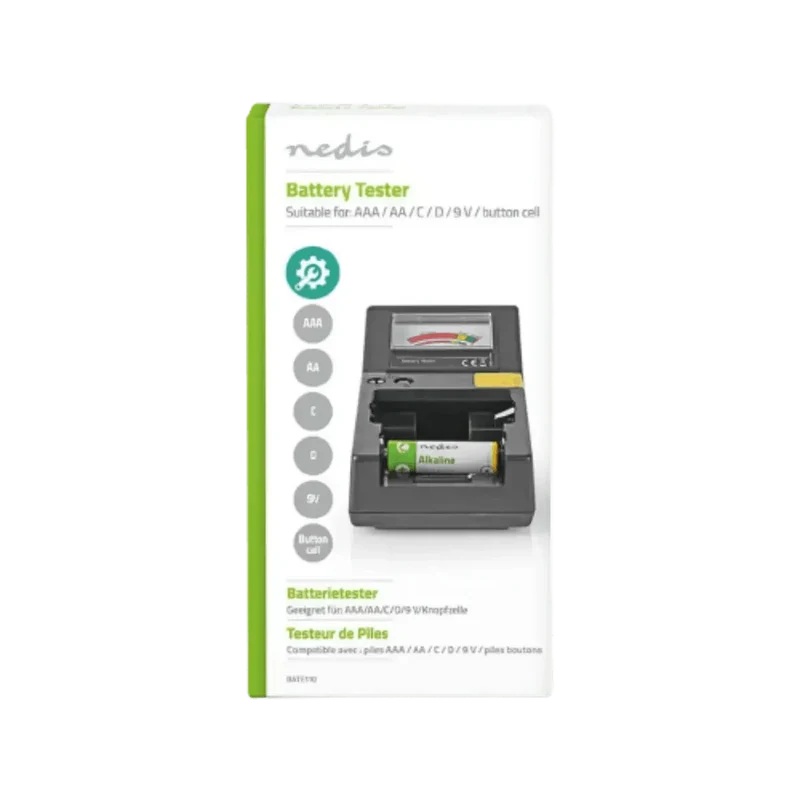Testeur de Piles AAA, AA, C, D, 9 V et Piles boutons