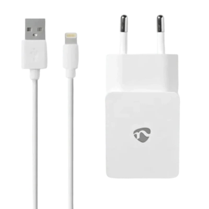 Chargeur Mural 2.4A + Câble Lightning Iphone 5, 6, 7 Se