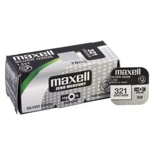 Piles Bouton Montre Oxyde d’Argent 1.55V SR315 à SR399 – Maxell / Varta