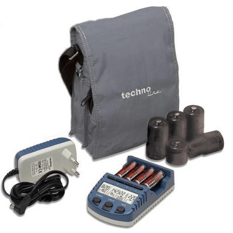 Battery charger with 4 rechargeable batteries - Technoline BC1000