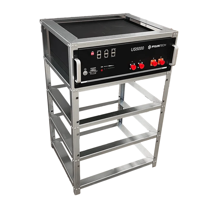 Pylontech Battery Rack for 4 X US5000 | Galvanized steel