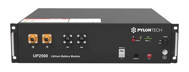 Pylontech UP2500 Rechargeable LiFePO4 Battery | 24V-2,8kWh Lithium-ion Energy Storage System
