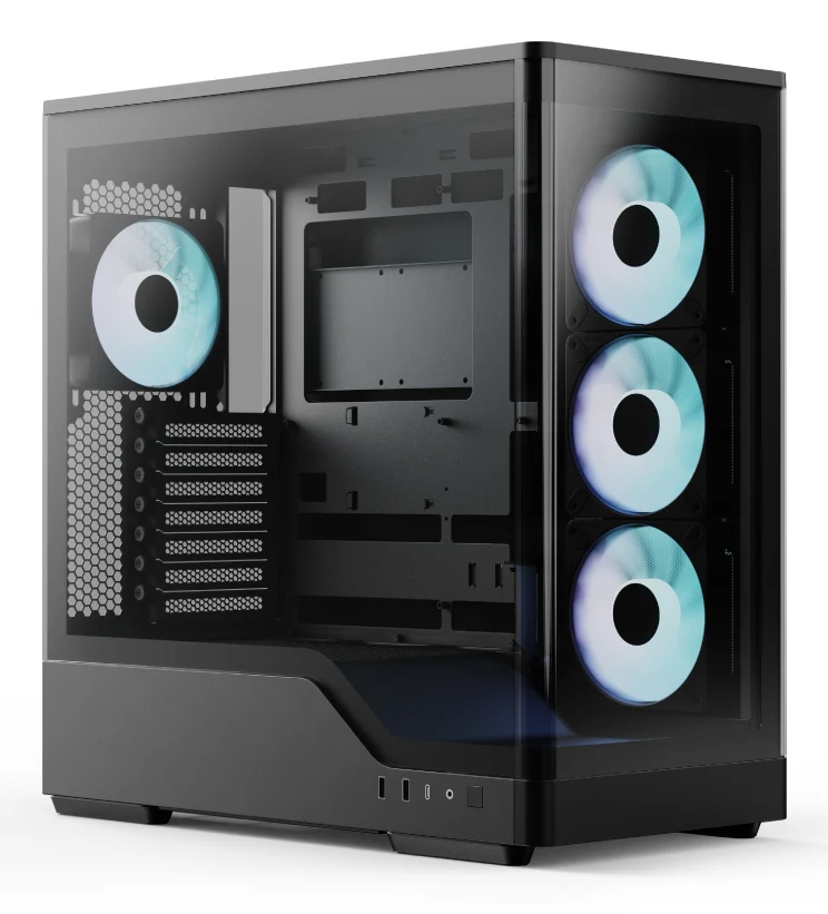 Aerocool P500A-BK Boîtier PC Midi Tower Noir