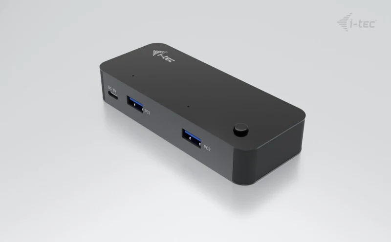 i-tec Hub KVM Universel 2x USB-C et 2x USB-A 3.0