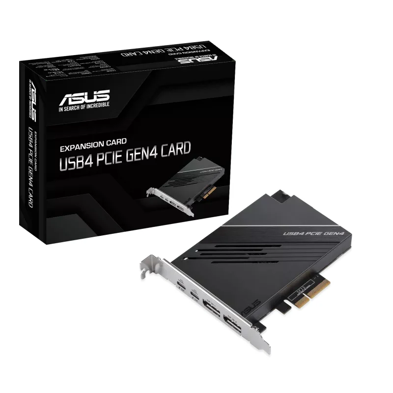 Asus USB4 PCIe Gen4 Card Carte d'Interface Interne DisplayPort et USB Type-C