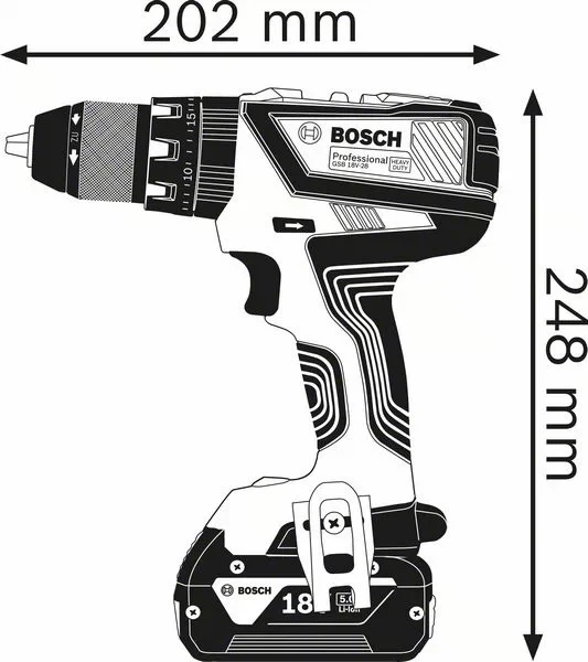 Bosch Bosch Akku-Bohrschrauber 12 V Li-Ion 1300 tr/min Noir, Bleu, Rouge