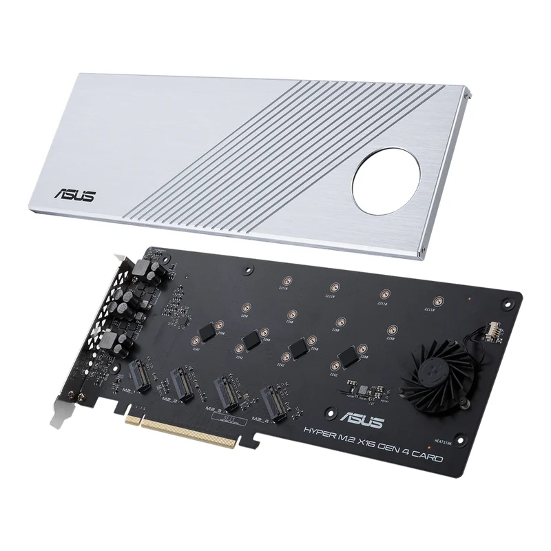 Asus Hyper M.2 x16 Gen 4 Carte et Adaptateur d'Interfaces Interne PCIe 4.0