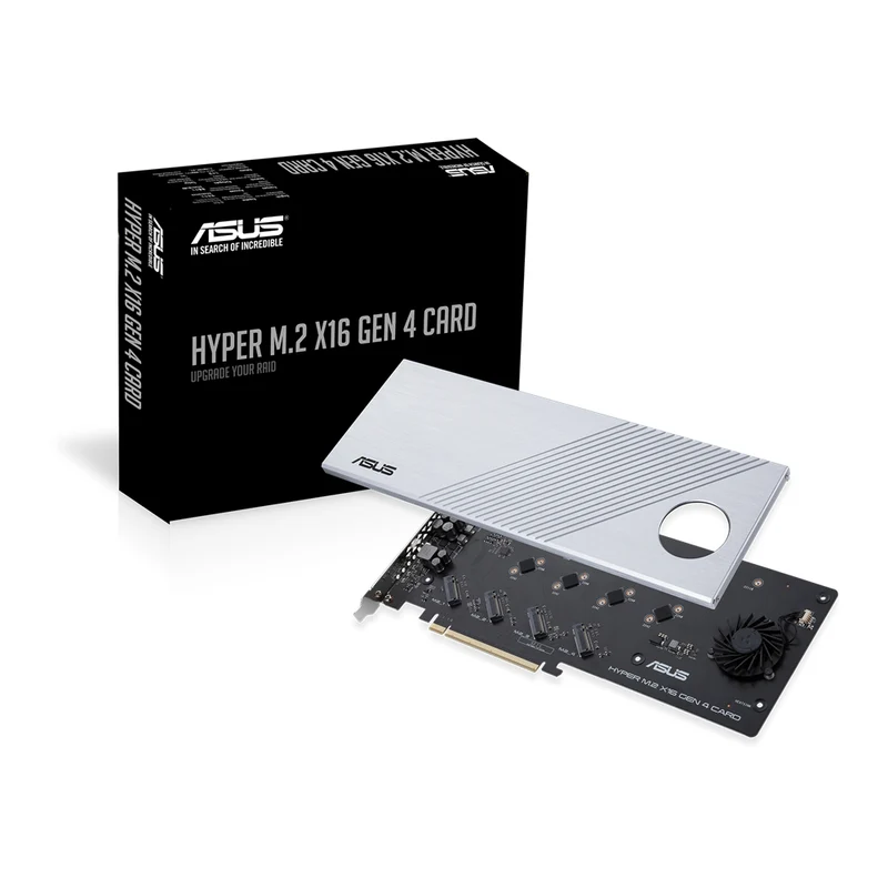 Asus Hyper M.2 x16 Gen 4 Carte et Adaptateur d'Interfaces Interne PCIe 4.0