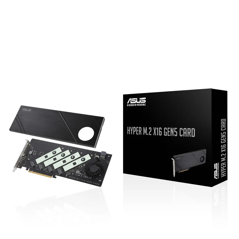 Asus Hyper M.2 x16 Gen5 Card Carte Adaptateur d'Interface Interne PCIe 5.0