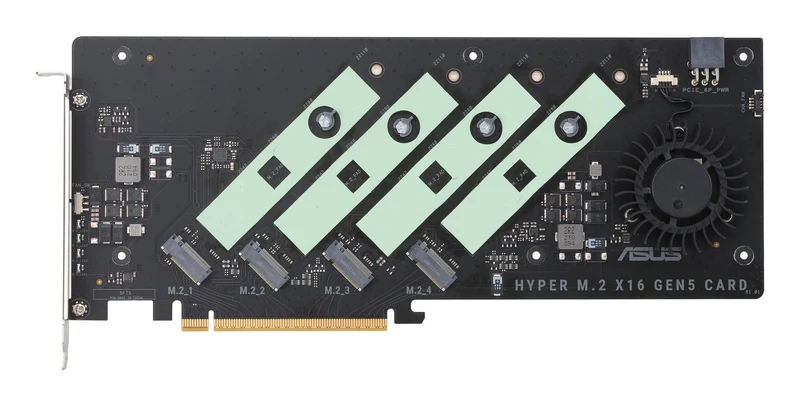 Asus Hyper M.2 x16 Gen5 Card Carte Adaptateur d'Interface Interne PCIe 5.0