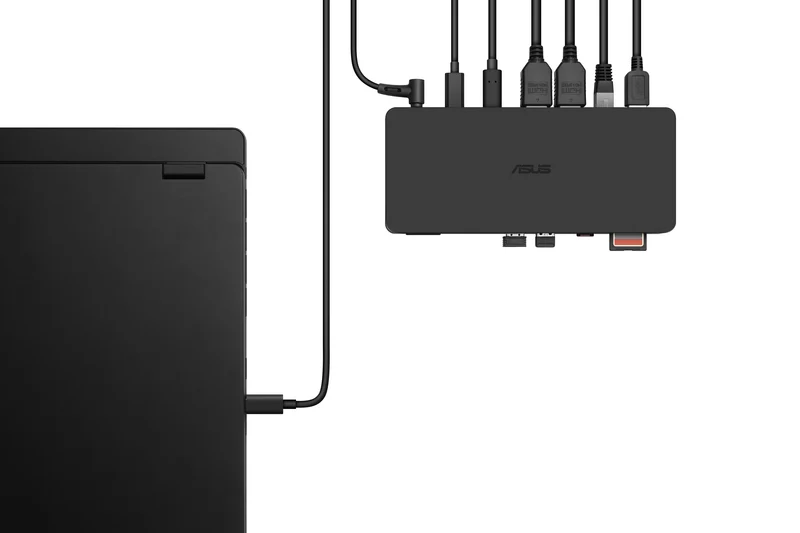 Asus DC500 Station d'accueil Triple 4K Thunderbolt 4, Noir
