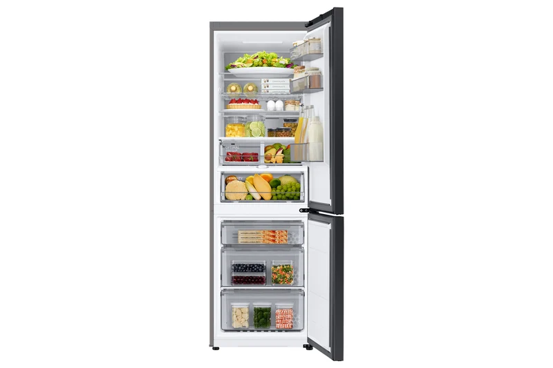 Samsung Réfrigérateur Combiné Bespoke AI - Carbone- Connecté - 344L - Classe E -RB34C7B5EB1