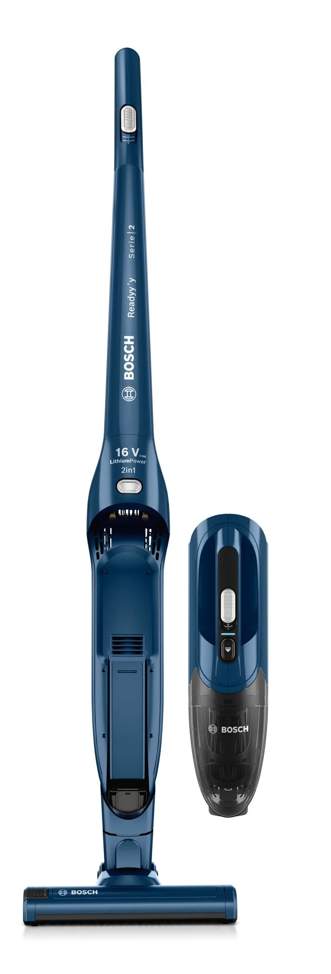 Bosch Serie 2 BBHF216 Aspirateur Balai 2 en 1 Sans Sac, Batterie Li-Ion 14,4V, Bleu