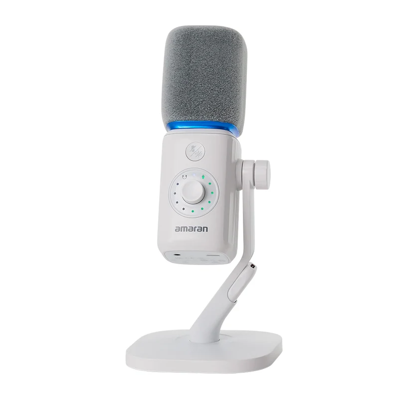 Microphone Ensemble de bureau (Blanc)