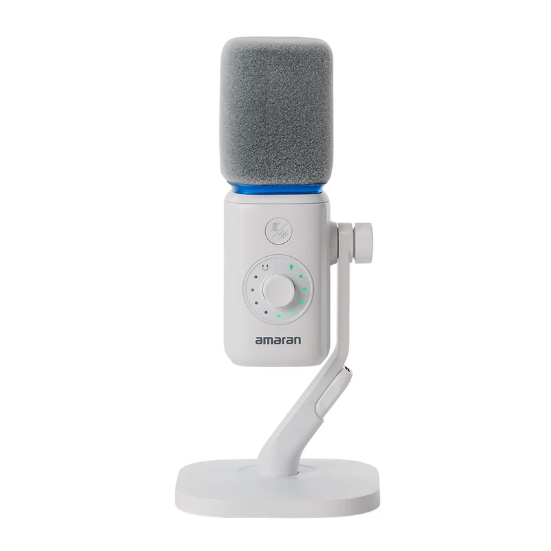 Microphone Ensemble de bureau (Blanc)