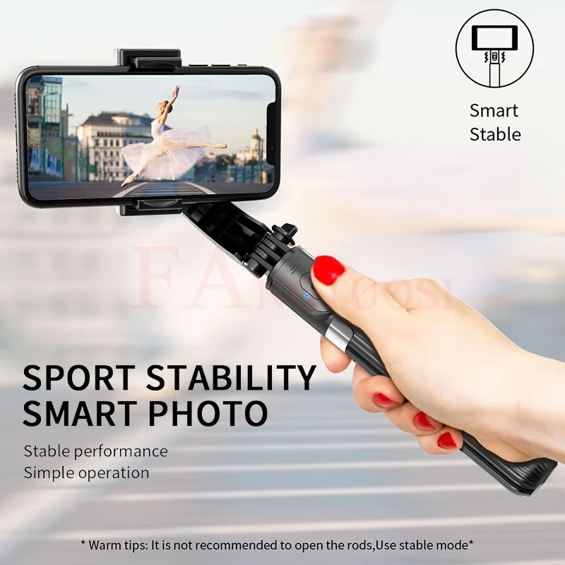 Bluetooth Handheld Gimbal Stabilizer Mobile Phone Selfie Stick