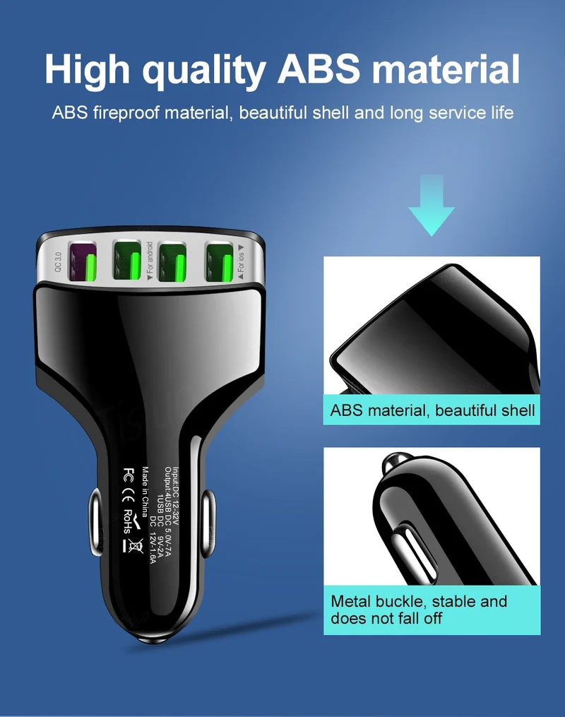 35W USB Phone Adapter Car Charger For iPhone