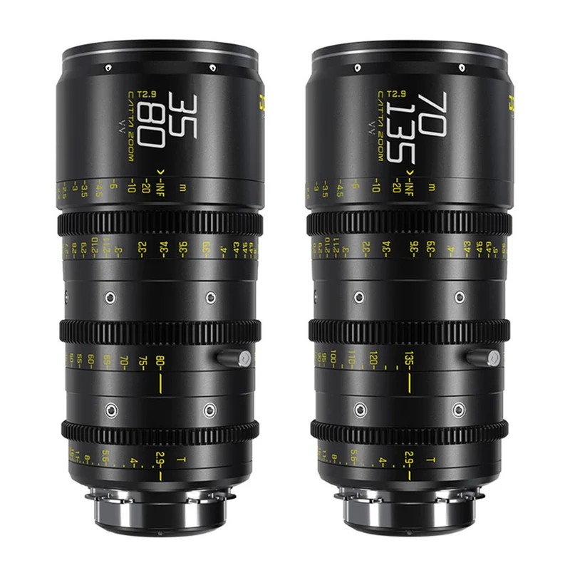 Ensemble Catta Ace 35-80mm / 70-135mm PL/EF (Noir)