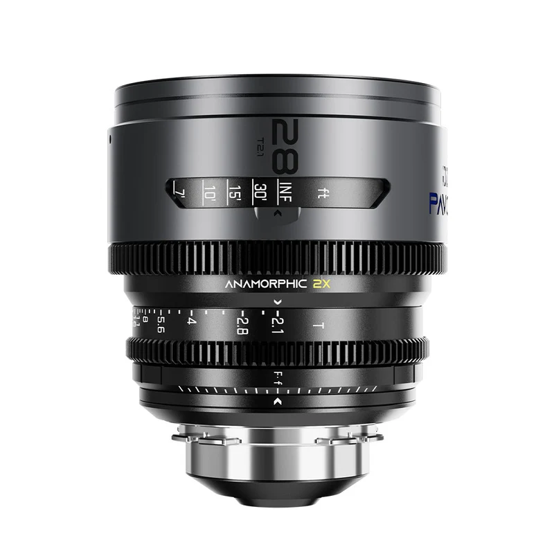 Pavo 28mm T2.1 2X Anamorphique PL/EF (Revêtement Bleu)