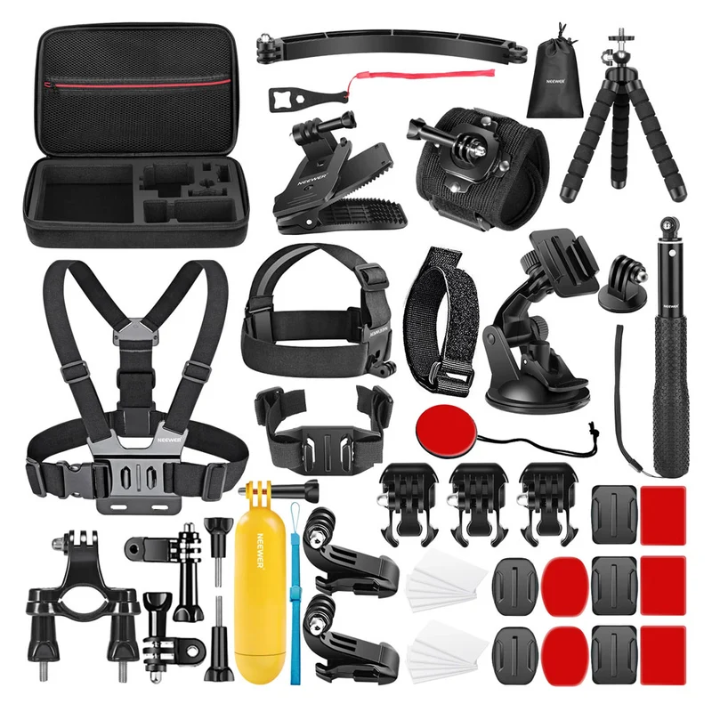 Ensemble de 50 accessoires pour caméra d'action