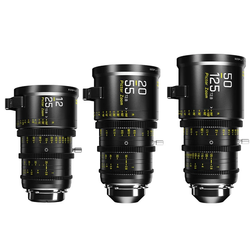Ensemble Pictor 12-25mm/20-55mm/50-125mm T2.8 PL/EF (Noir)