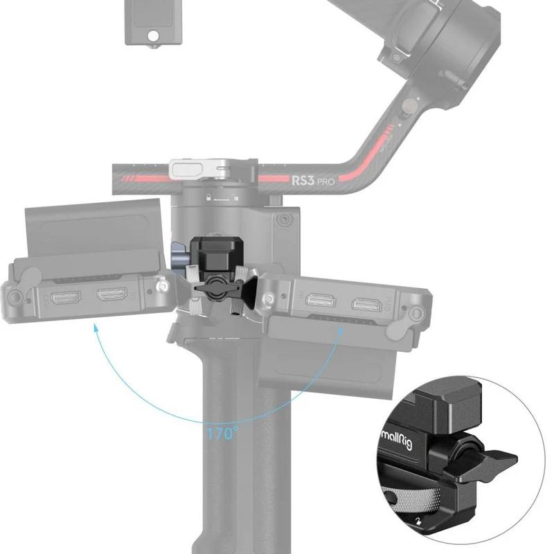 Support pour Moniteur avec Pince NATO pour DJI RS