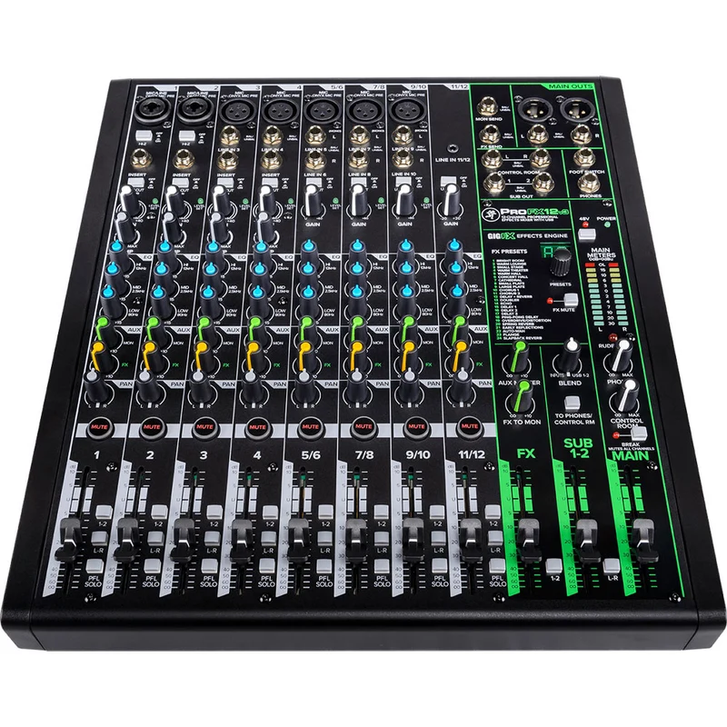 Mélangeur Professionnel de 12 Canaux avec USB - ProFX12v3