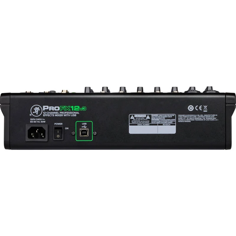 Mélangeur Professionnel de 12 Canaux avec USB - ProFX12v3