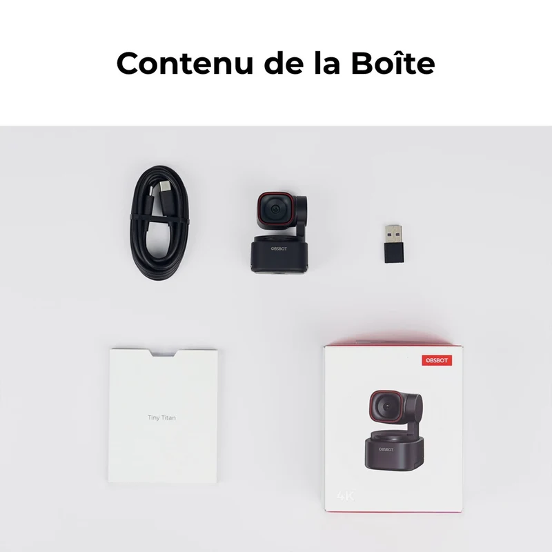 Webcam Tiny 3 Lite PTZ 4K avec Audio Spatialisé et Alimentée par l’IA