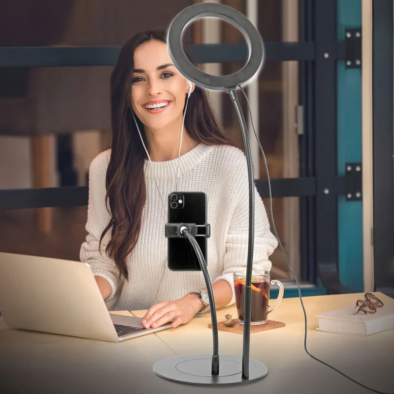 Anneau de lumière LED avec Support Mobilite 06