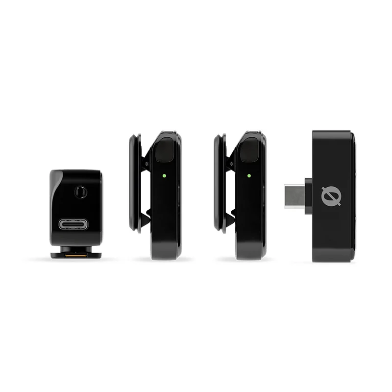 Microphone ultra-compact Wireless Micro avec module caméra/USB-C (Noir)