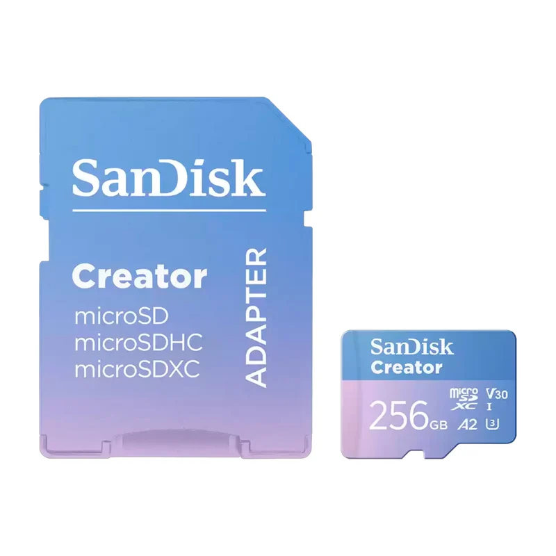 Carte Mémoire microSDXC Série Créateur UHS-I V30 256GB