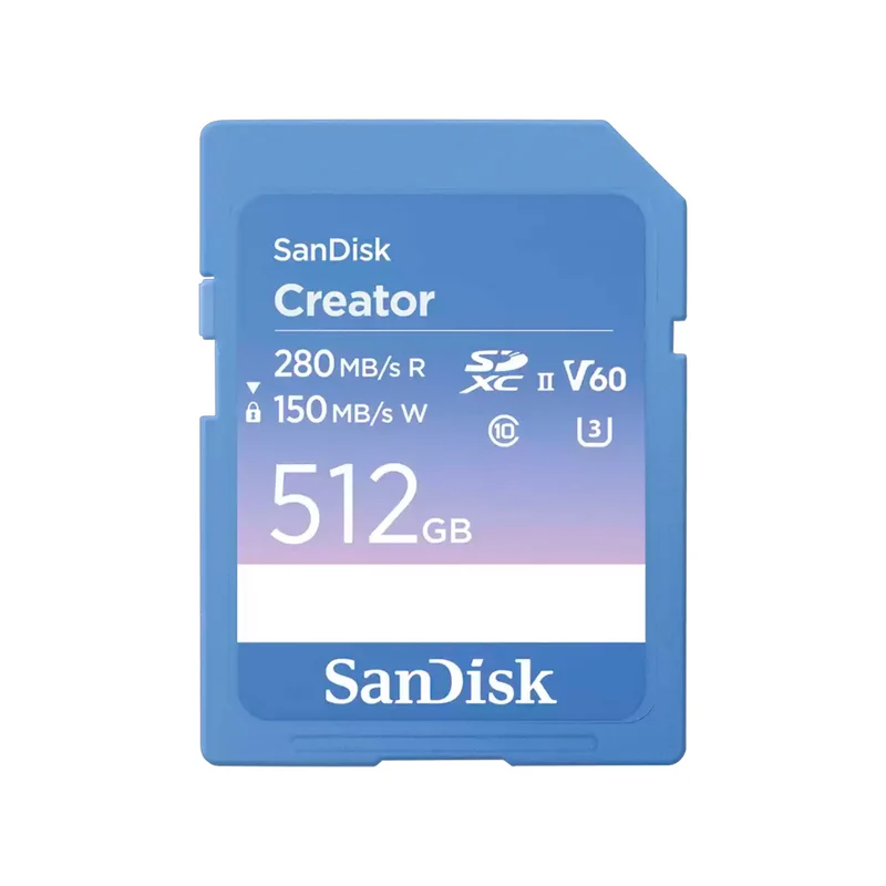 Carte Mémoire SDXC Série Créateur UHS-II V60 512GB
