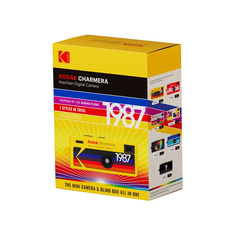Appareil numérique porte-clé CHARMERA (Boîte Surprise, Lot de 6 différents)