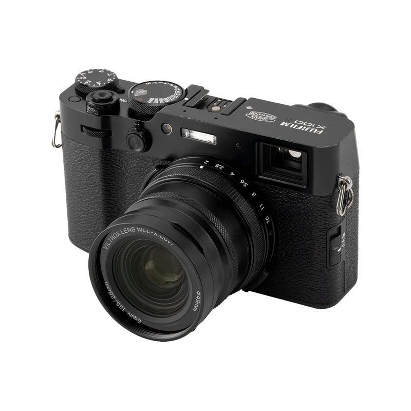 Convertisseur Grand Angle 0.8x pour Fujifilm X100VI (Noir)