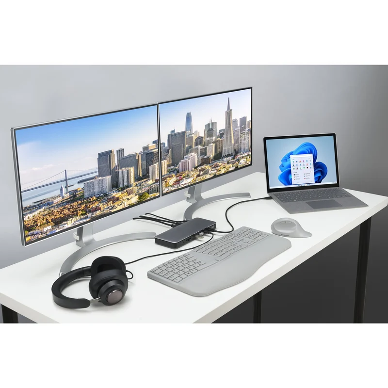 Kensington SD5760T Station d’accueil Thunderbolt 4, Double Sortie Vidéo 4K, Alimentation 96W