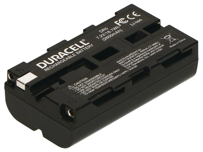 Duracell DR5 Batterie pour Appareil Photo et Caméscope Li-Ion 2600 mAh