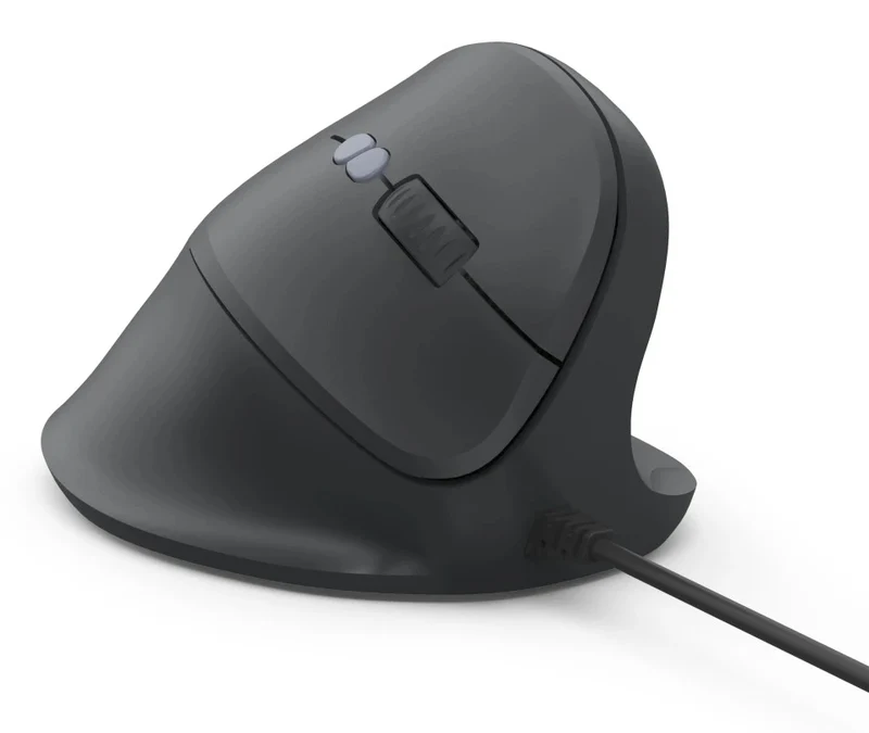 Hama ECM-500R Souris de Bureau Optique pour Droitier, USB Type-A, 1800 DPI, Noir
