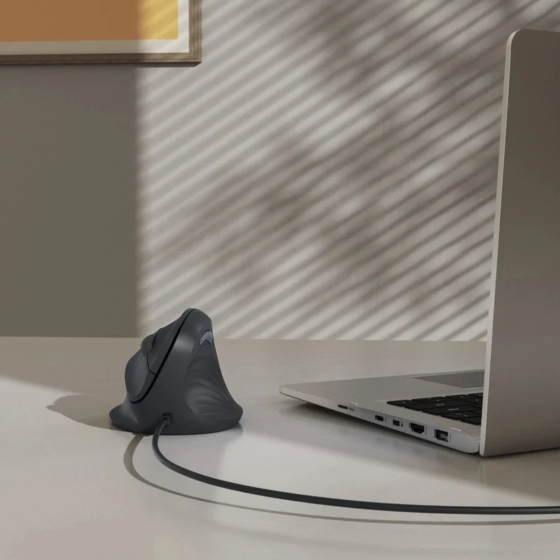 Hama ECM-500R Souris de Bureau Optique pour Droitier, USB Type-A, 1800 DPI, Noir