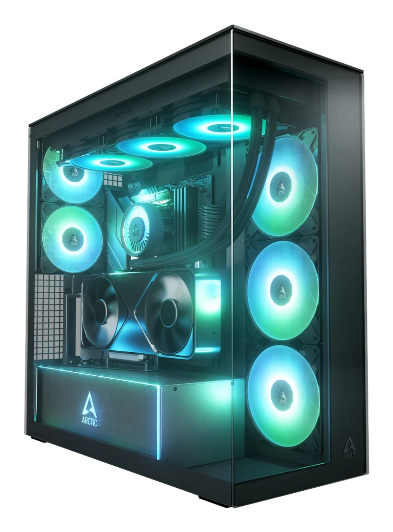 ARCTIC Xtender VG Black Mirror Glass Midi Tower Noir