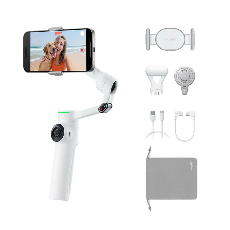 Stabilisateur pour téléphone Flow 2 Pro Ensemble Créateur (Blanc)