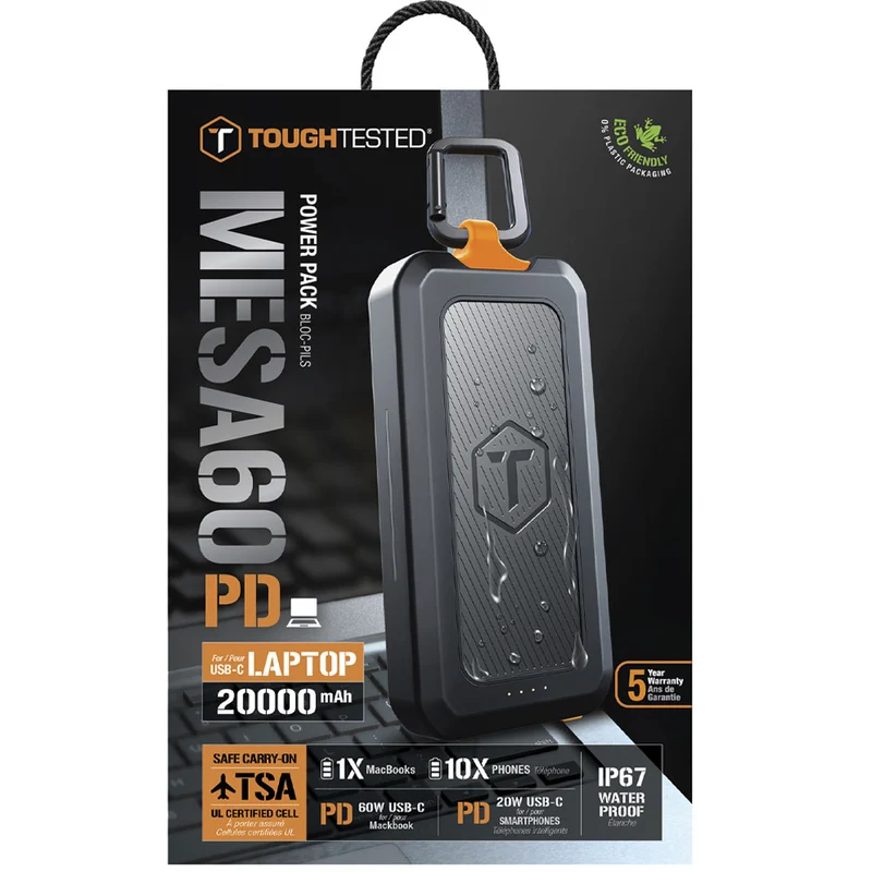 Chargeur Portable MESA60 20,000 mAh USB-C