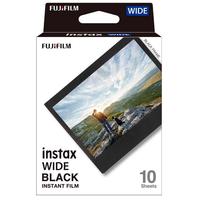 Film Instantané Instax Wide Cadre Noir (10 Feuilles)