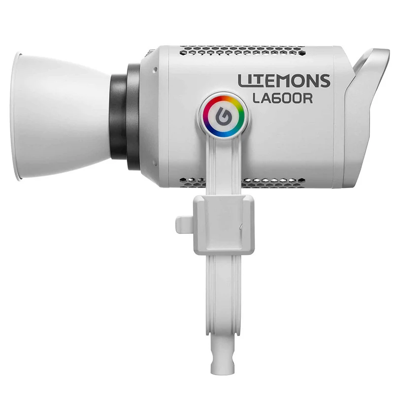 Lumière LED Litemons LA600R RGB avec Sac de Transport (Blanc)