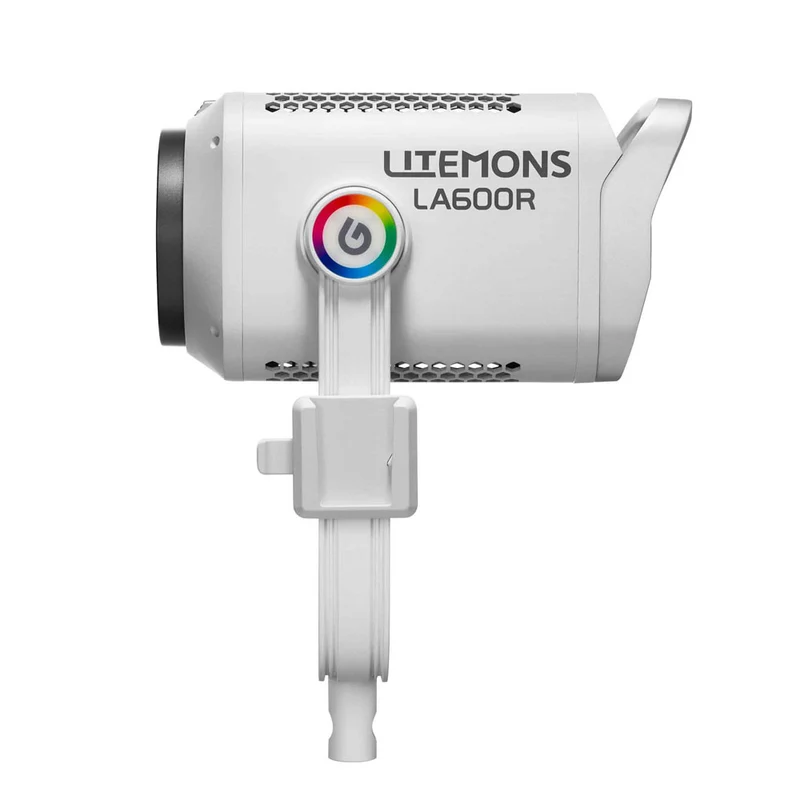 Lumière LED Litemons LA600R RGB avec Sac de Transport (Blanc)